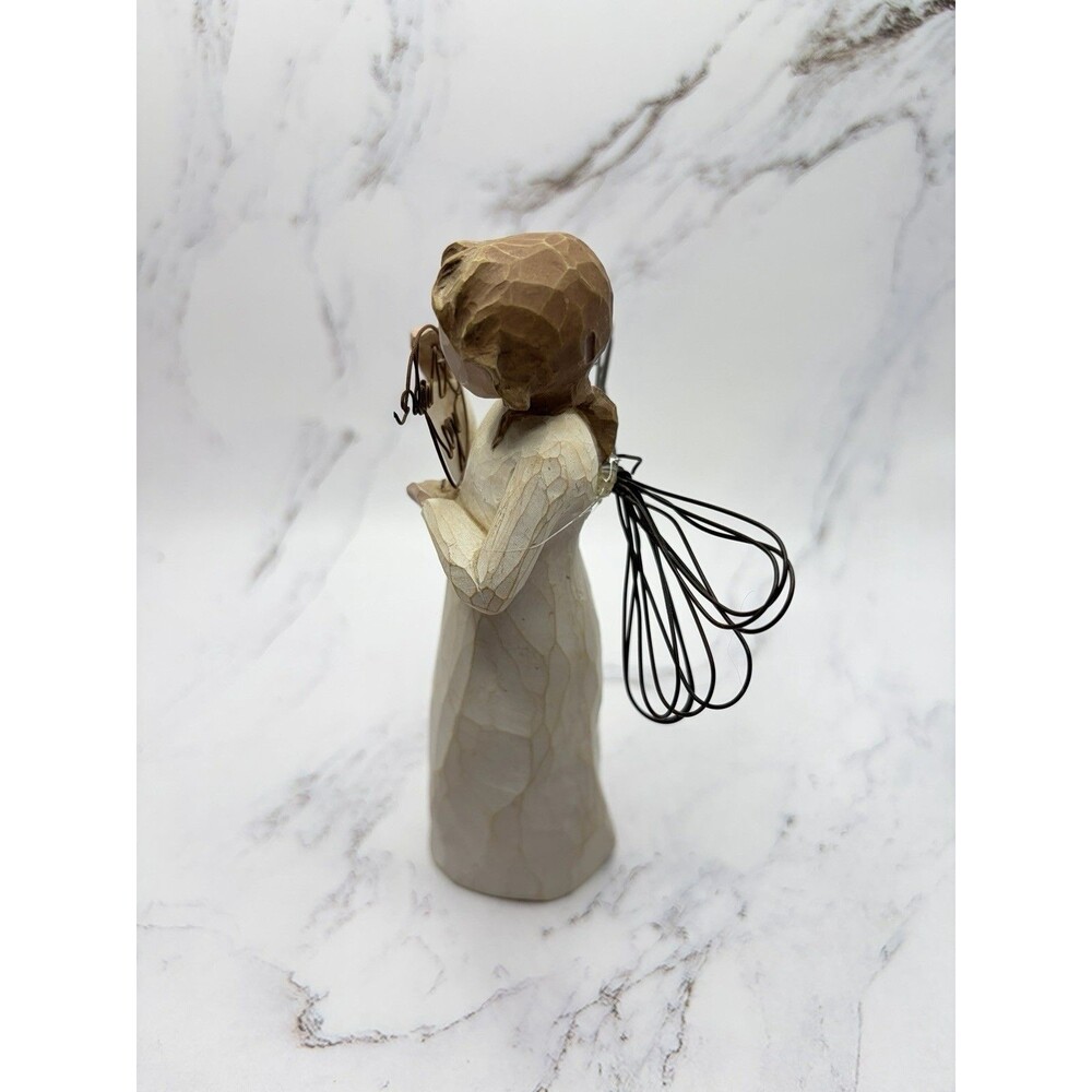 Willow Tree “Just For You” Angel Holding a Wire Thank You Sign (no box, 2005) - Picture 2 of 7